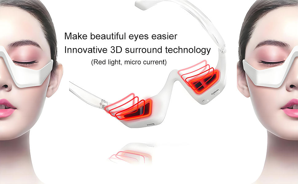 EyeGlow 4-in-1 Microcurrent Red Light Eye Massager