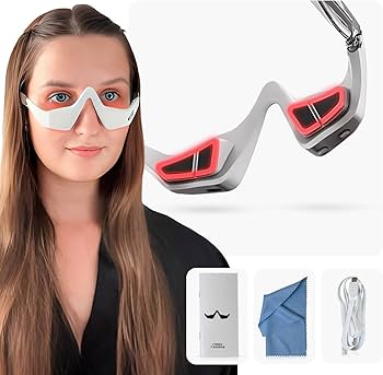 EyeGlow 4-in-1 Microcurrent Red Light Eye Massager