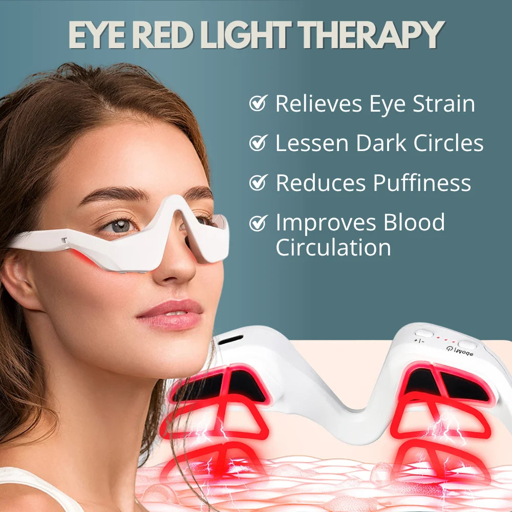 EyeGlow 4-in-1 Microcurrent Red Light Eye Massager